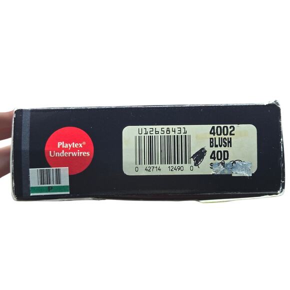 VINTAGE PLAYTEX UNDERWIRES BRA 40D BLUSH - New In Box - Picture 3 of 6